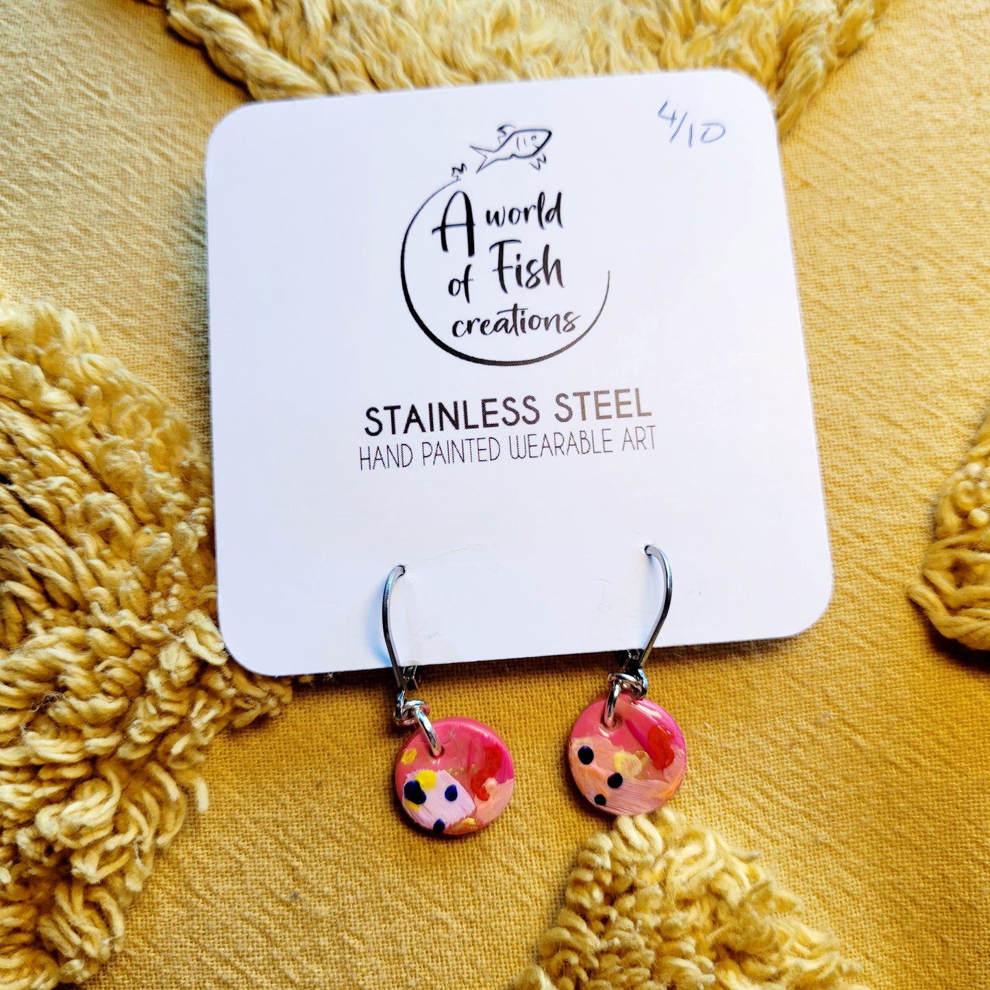 Golden Hour Circle Dangling Earrings