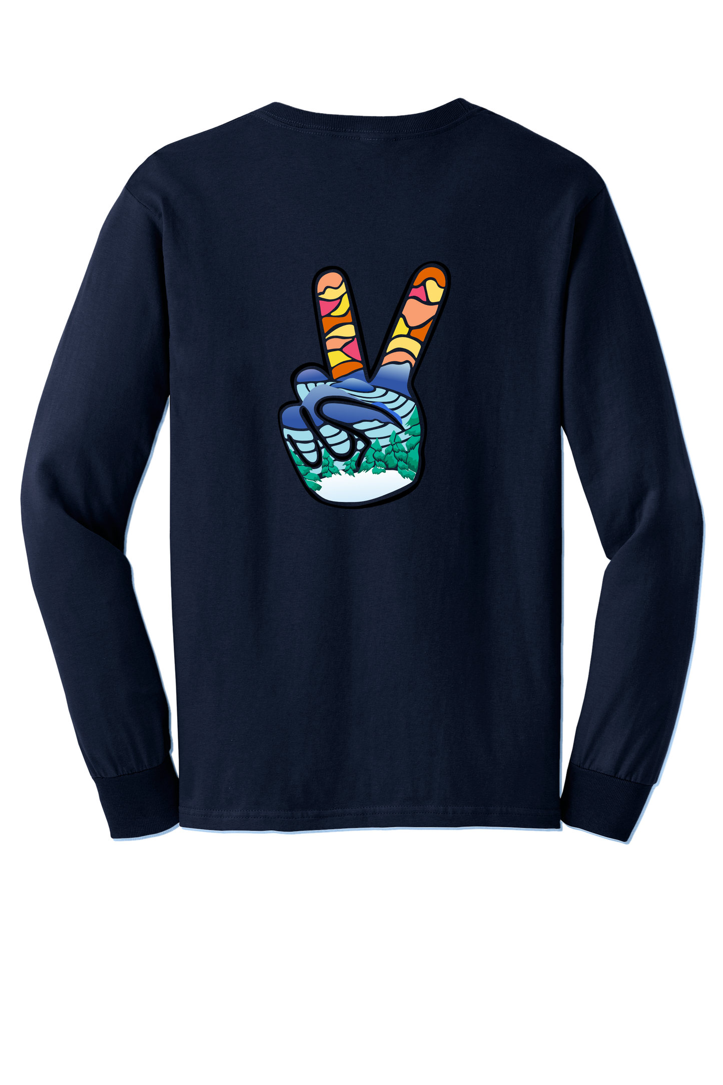 North Shore Peace Navy Long Sleeve