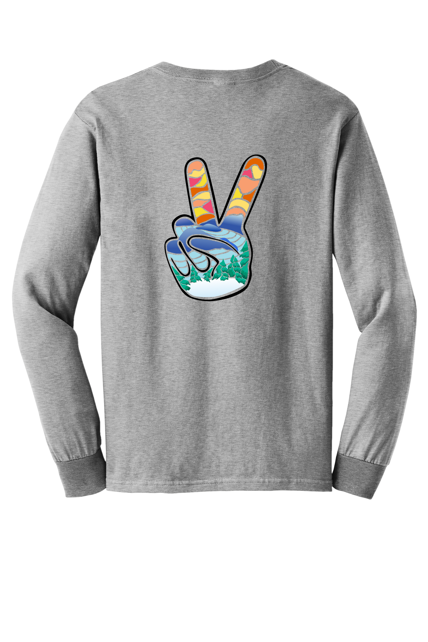 North Shore Peace Grey Long Sleeve