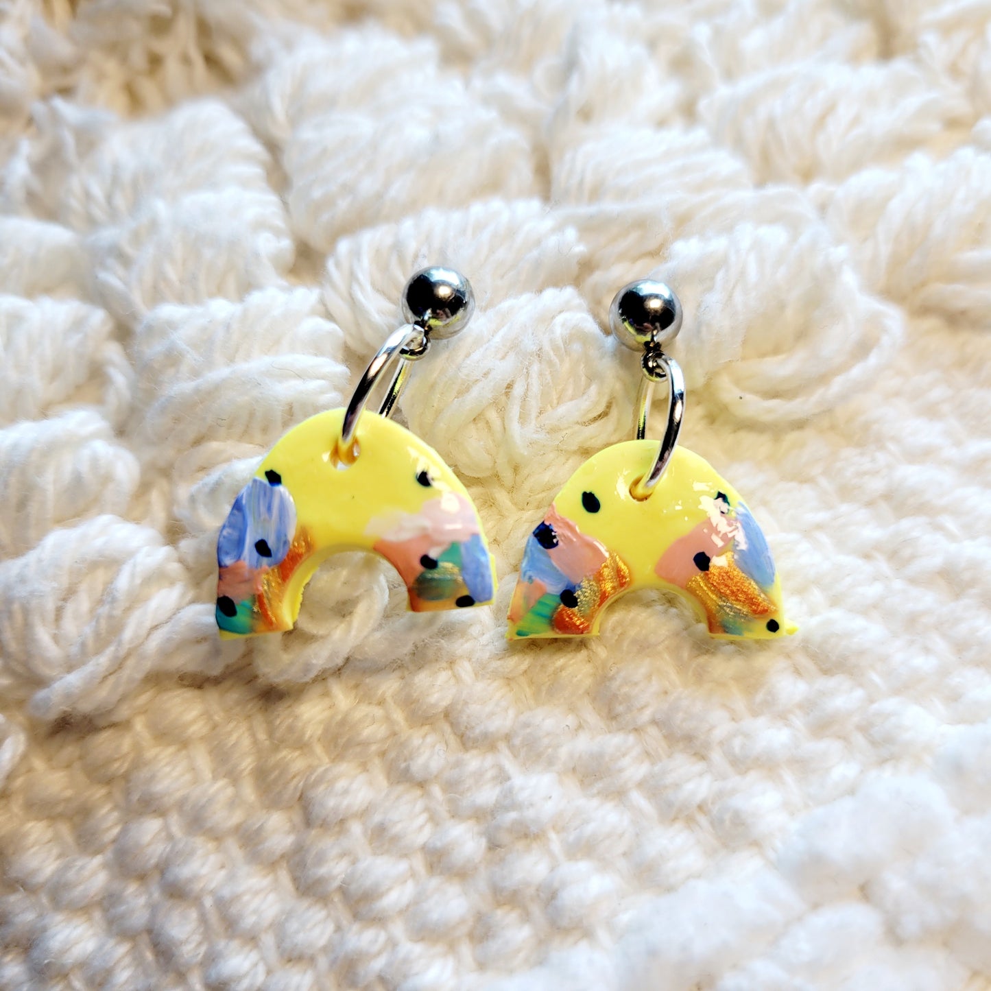 Sunny Days Rainbow Dangling Earrings