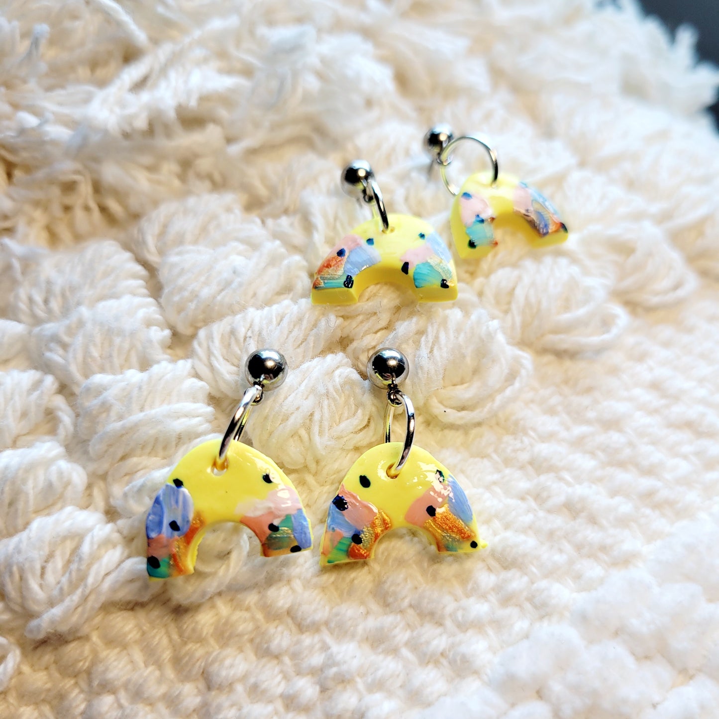 Sunny Days Rainbow Dangling Earrings