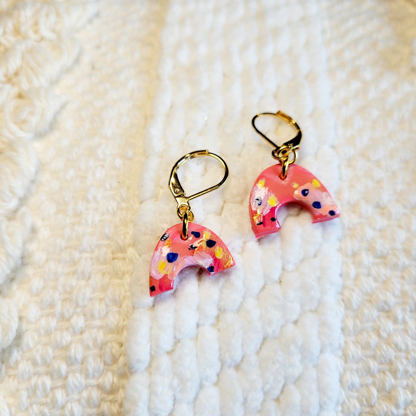Golden Hour Rainbow Dangling Earrings