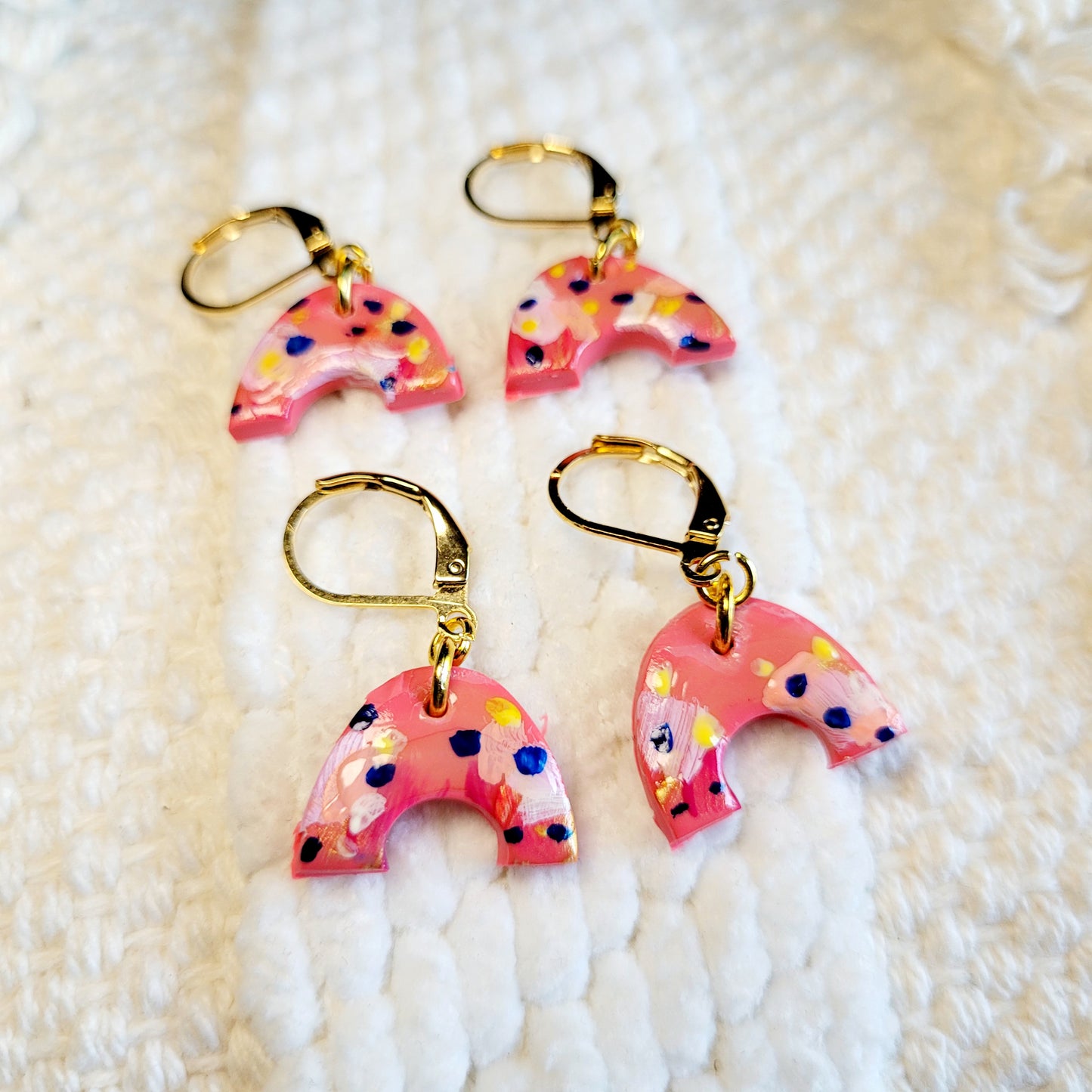 Golden Hour Rainbow Dangling Earrings