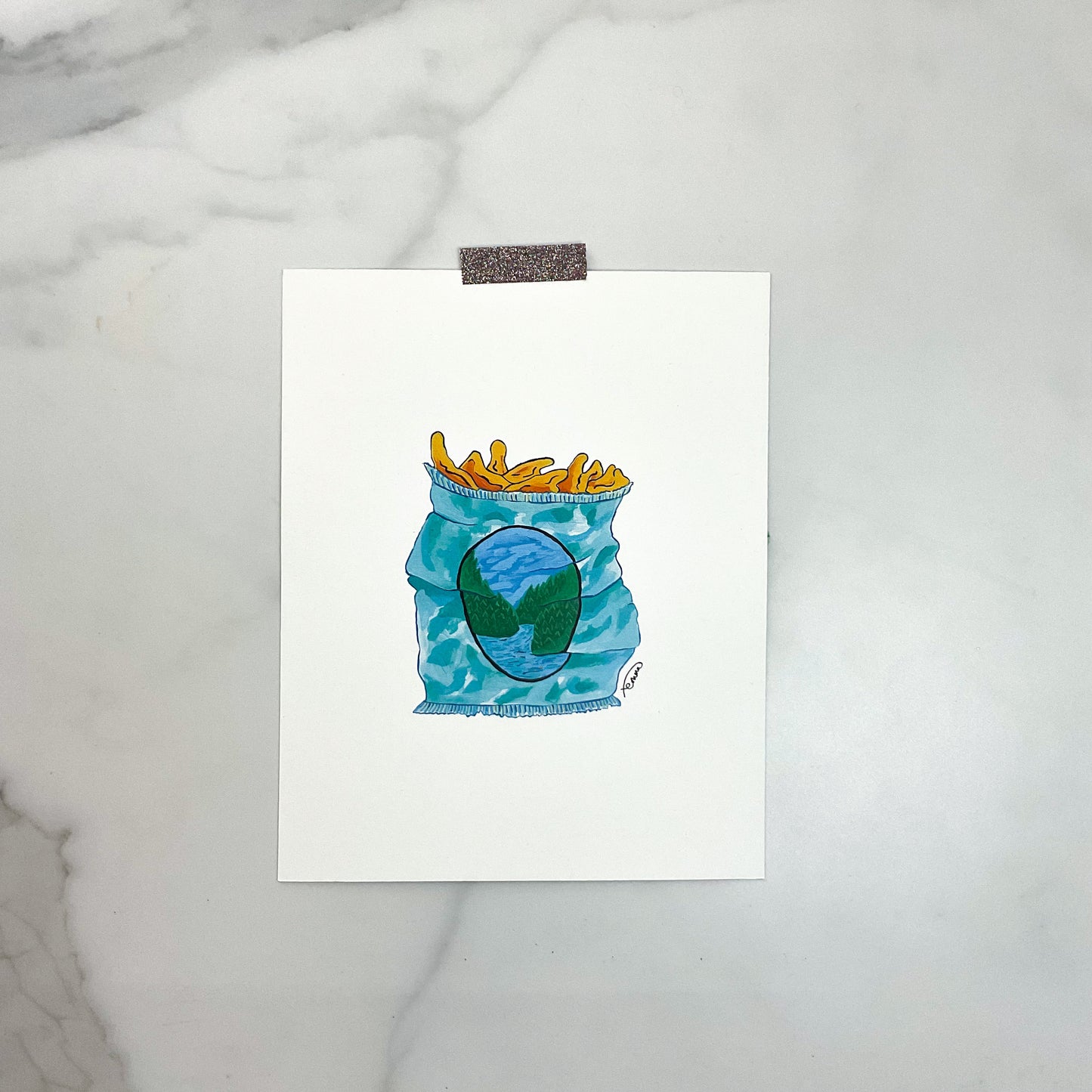 Adventure Snacks Art Print