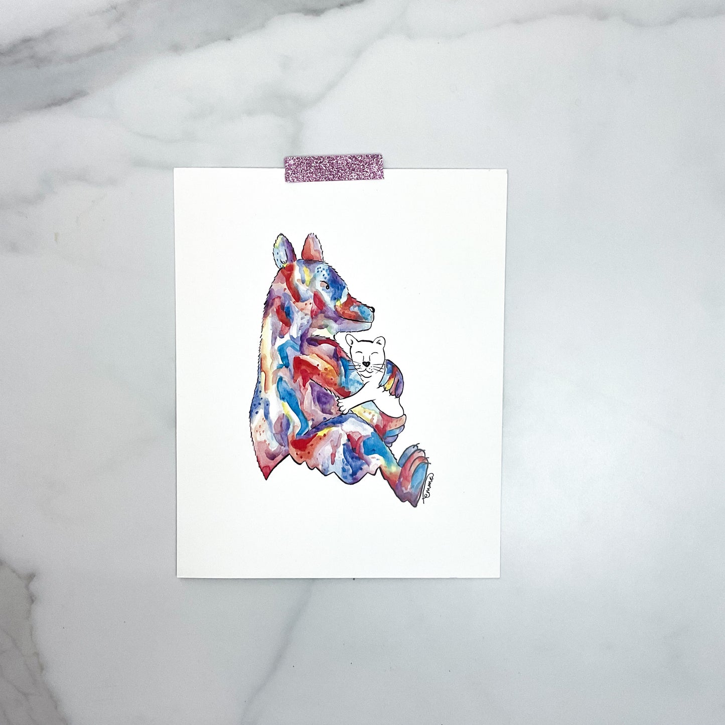 Bear Hug Art Print