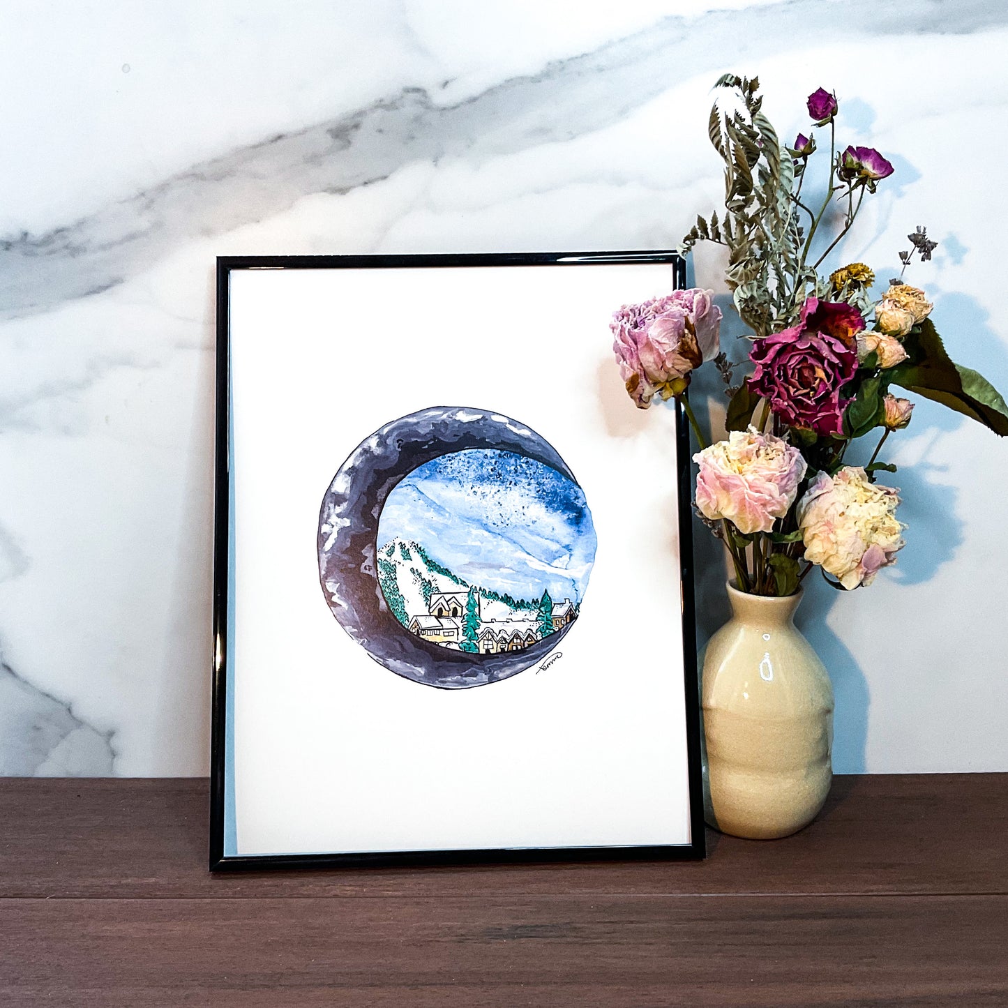 Bright Side of the Moon Art Print