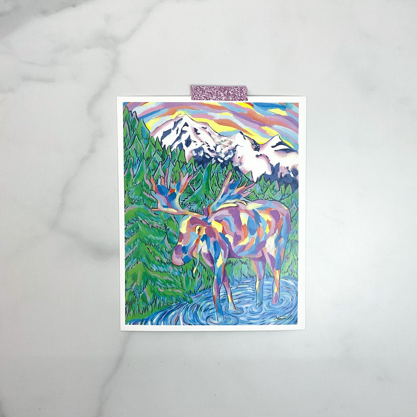 The Moose Art Print