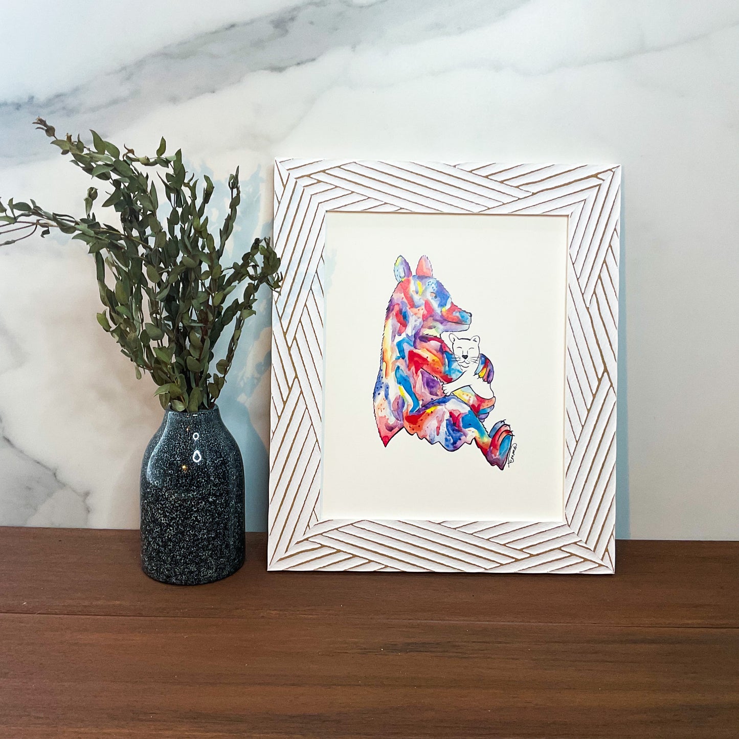 Bear Hug Art Print