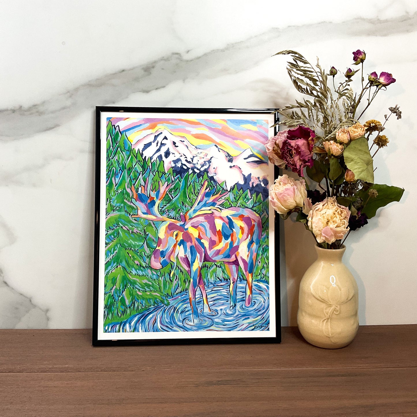 The Moose Art Print