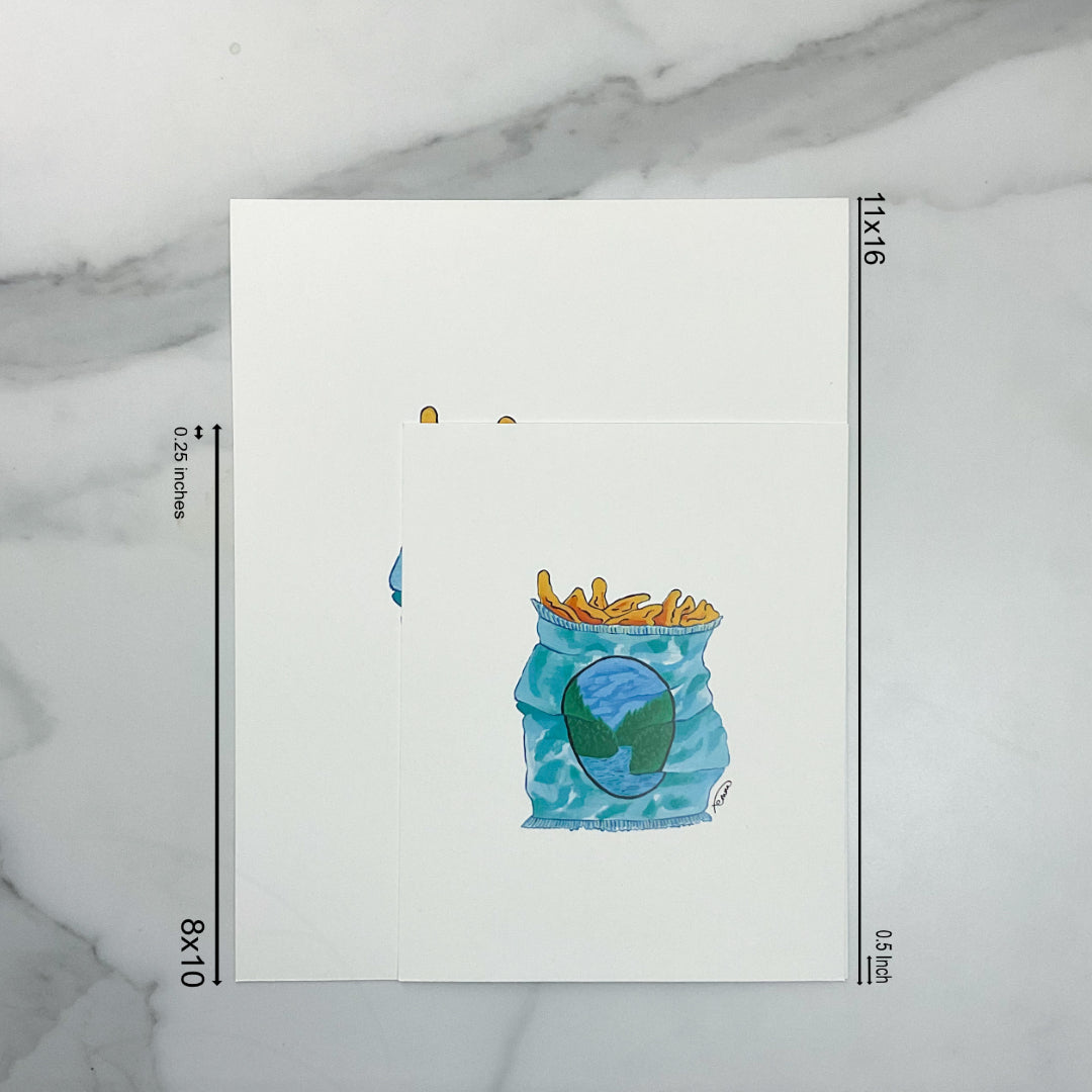 Adventure Snacks Art Print