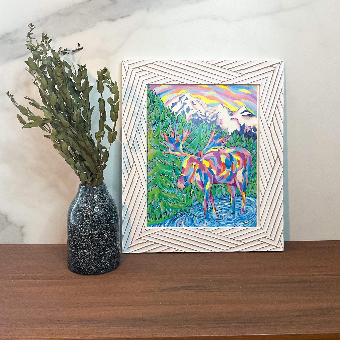 The Moose Art Print