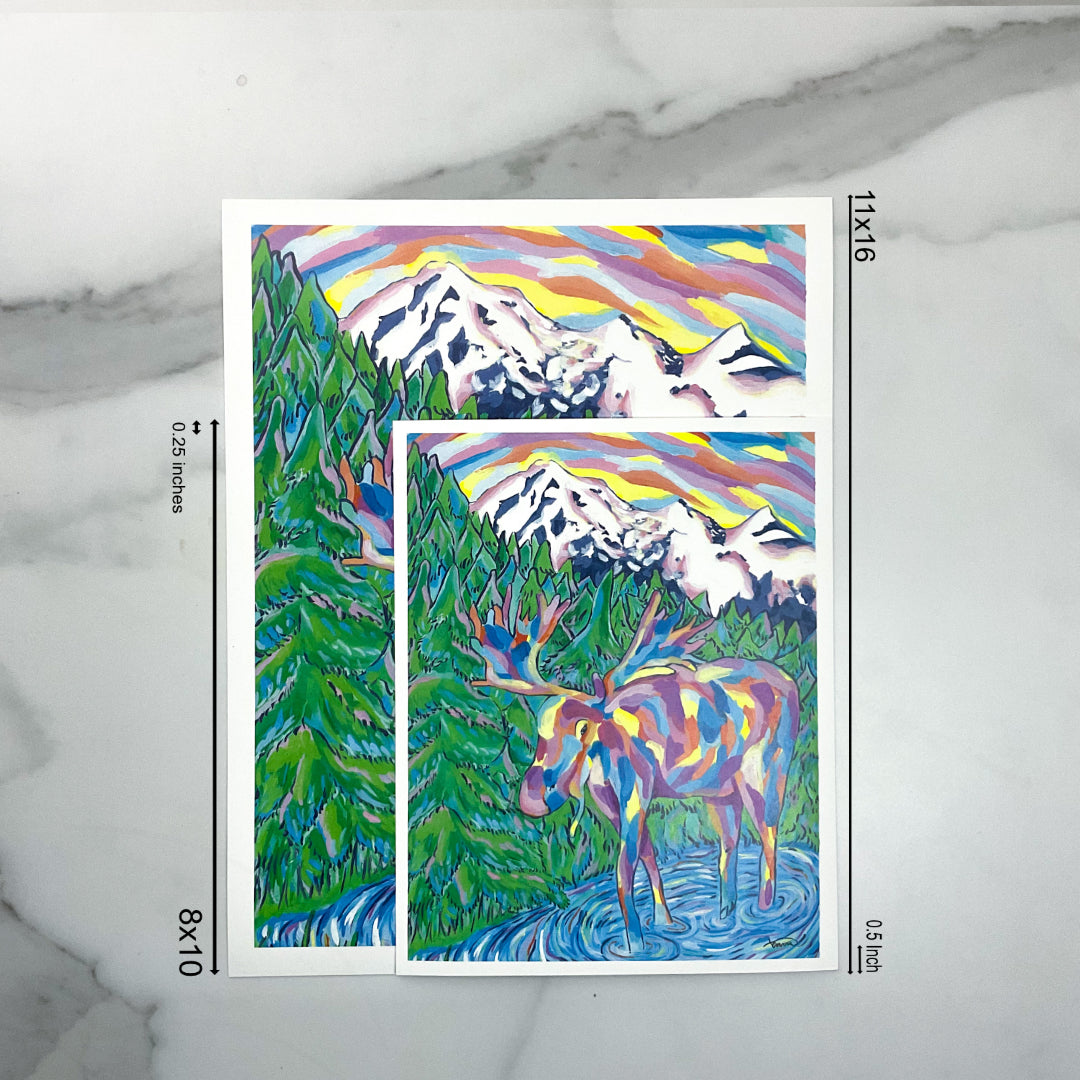 The Moose Art Print
